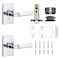 Sure-Loc Hardware Sure-Loc Hardware Levanto Privacy Rosette, Polished Chrome, Knurled Grip in Polished Chrome LV102 26 GRIP-KN 26 - alternate 2